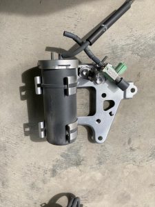 Toyota MR2 car Pump Reservoir that received car soda blasting and a full restoration